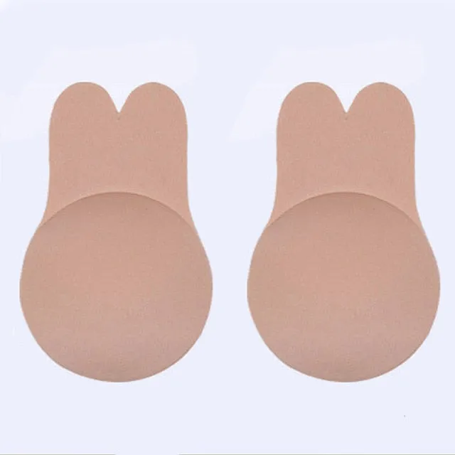 2019 Hot Sale Strapless Adhesive Bra Self Adhesive Nipple Breast Pasties Cover Reusable Silicone Invisible Lingerie Push Up Bra