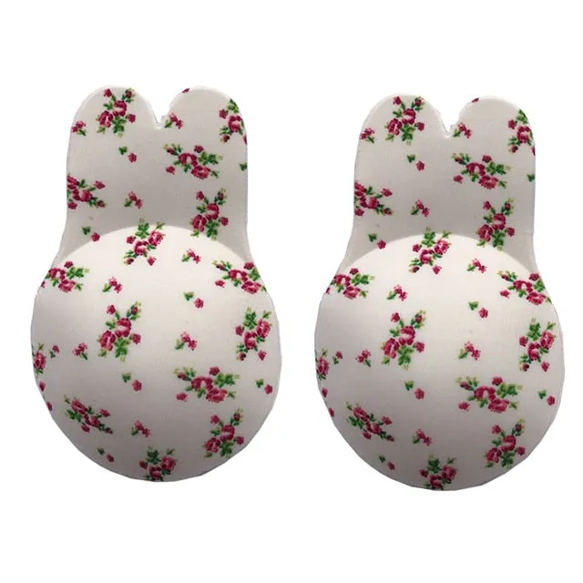 2019 Hot Sale Strapless Adhesive Bra Self Adhesive Nipple Breast Pasties Cover Reusable Silicone Invisible Lingerie Push Up Bra