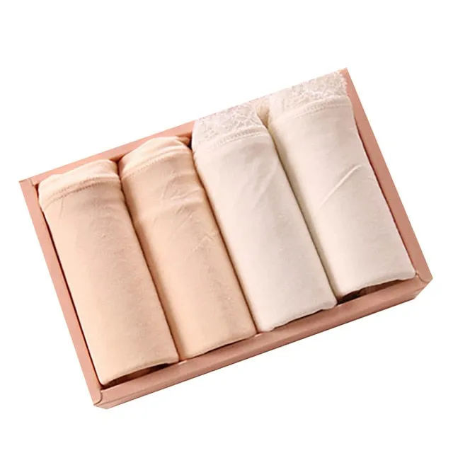 4 Pairs Women Safety Shorts Pants Seamless Nylon High Waist Panties Cotton Anti Lace Boyshorts Pants Girls Slimming Underwear