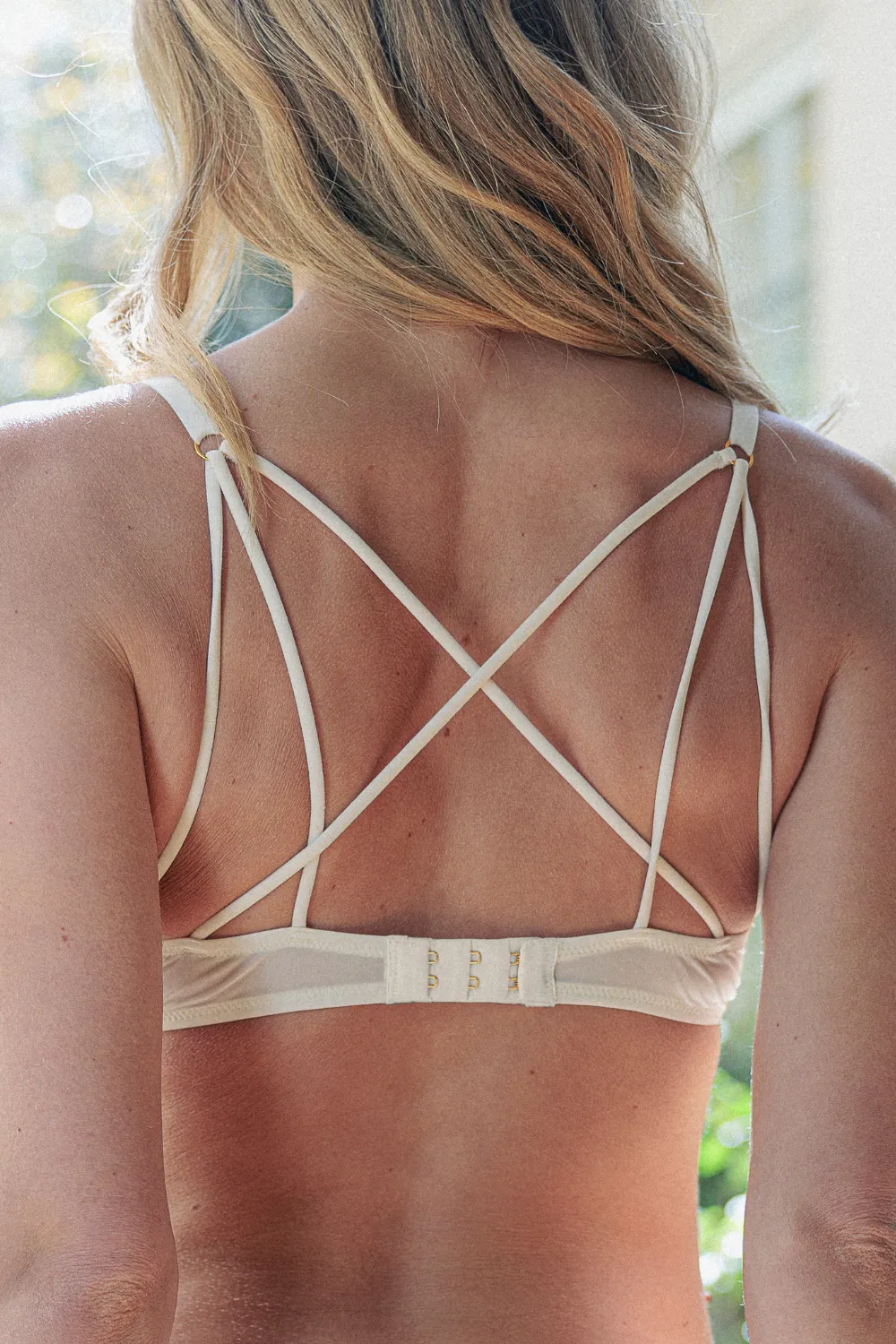 Aprs Minuit Half Cup Bra Pearl