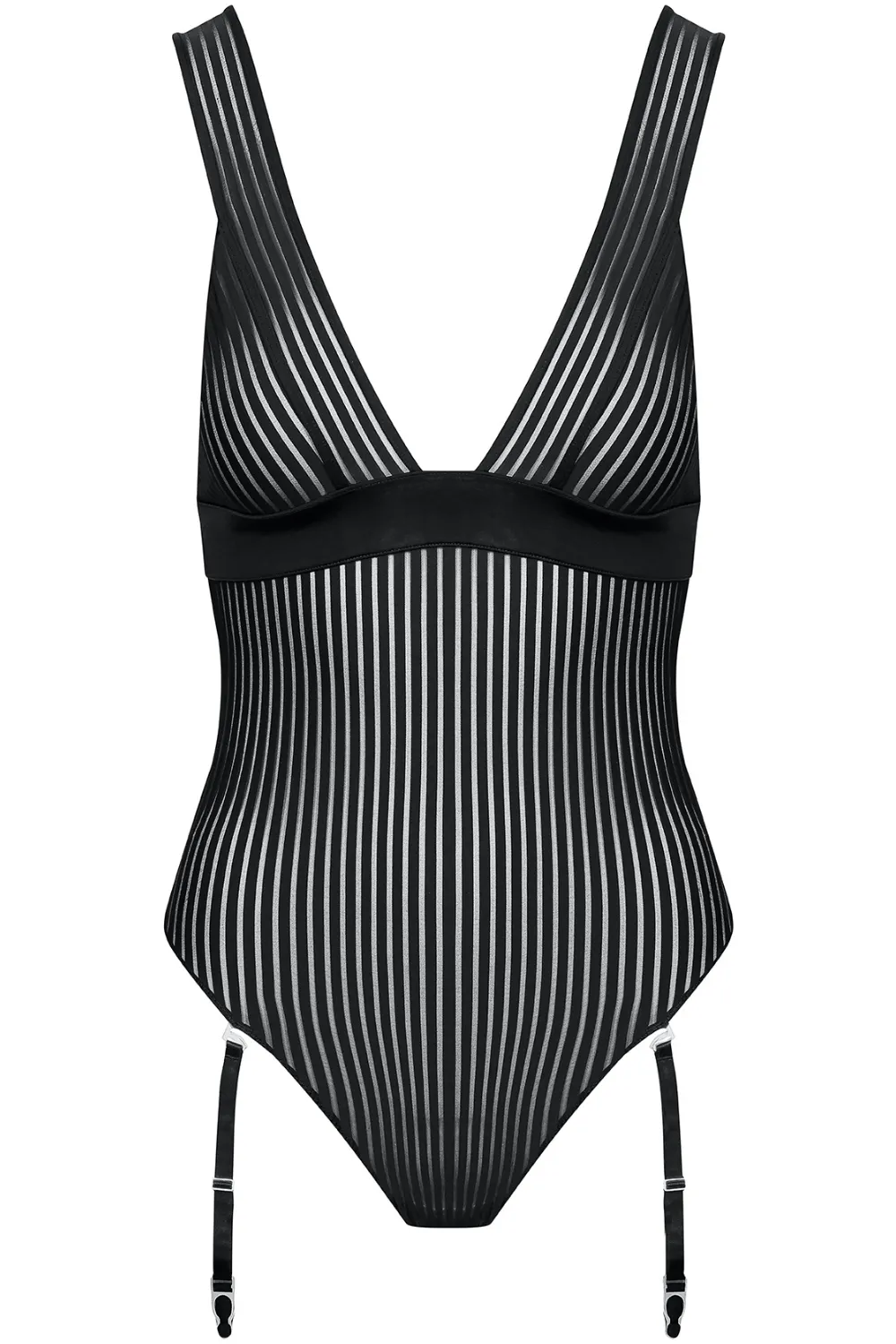 Bande  Part V Neck Thong Bodysuit