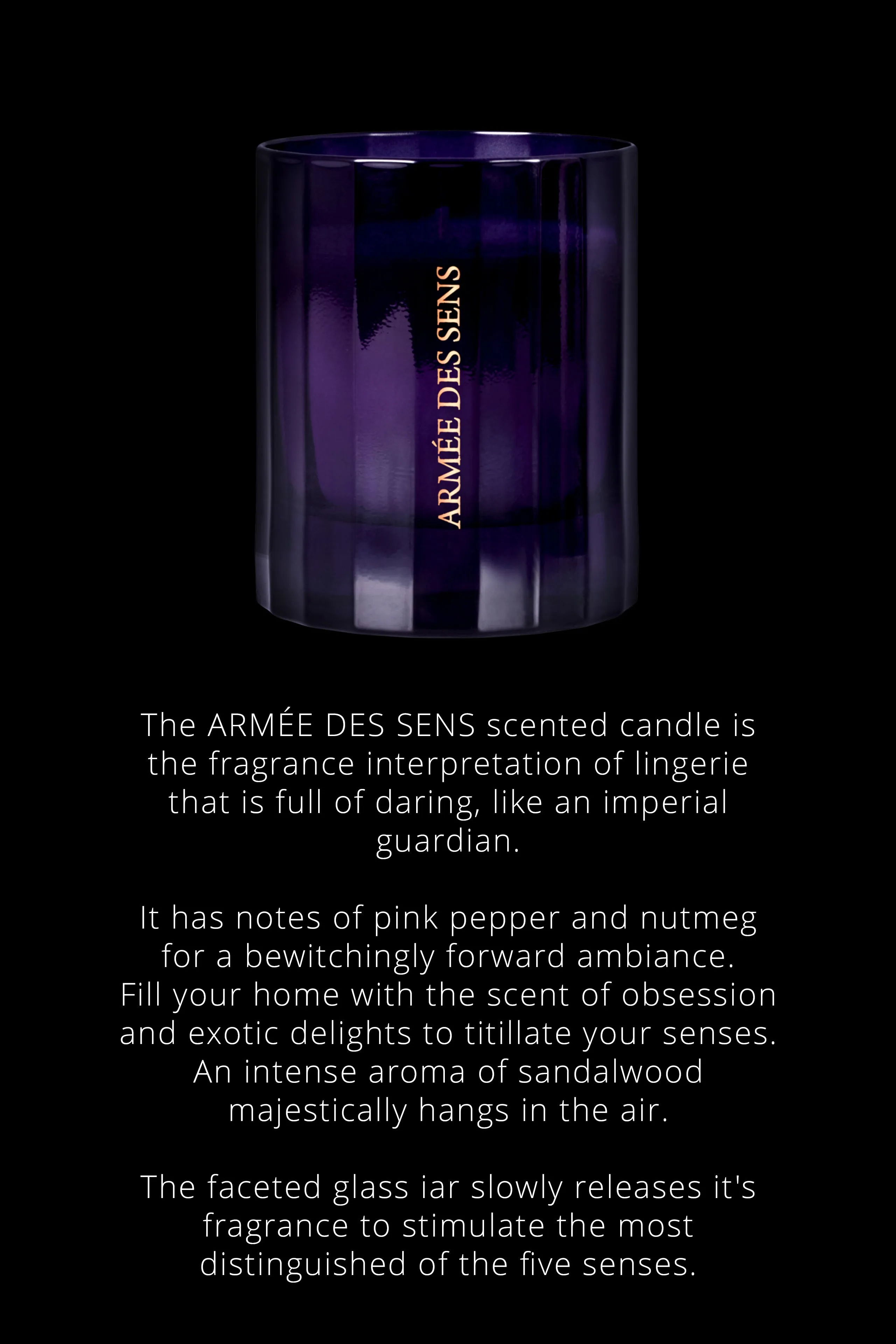 Candle Oriental notes - Arme des Sens
