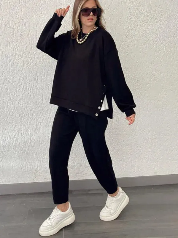 Casual Women Two-Piece Knit Set