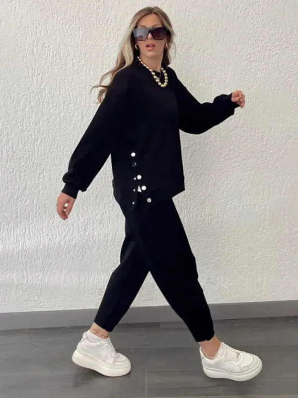 Casual Women Two-Piece Knit Set