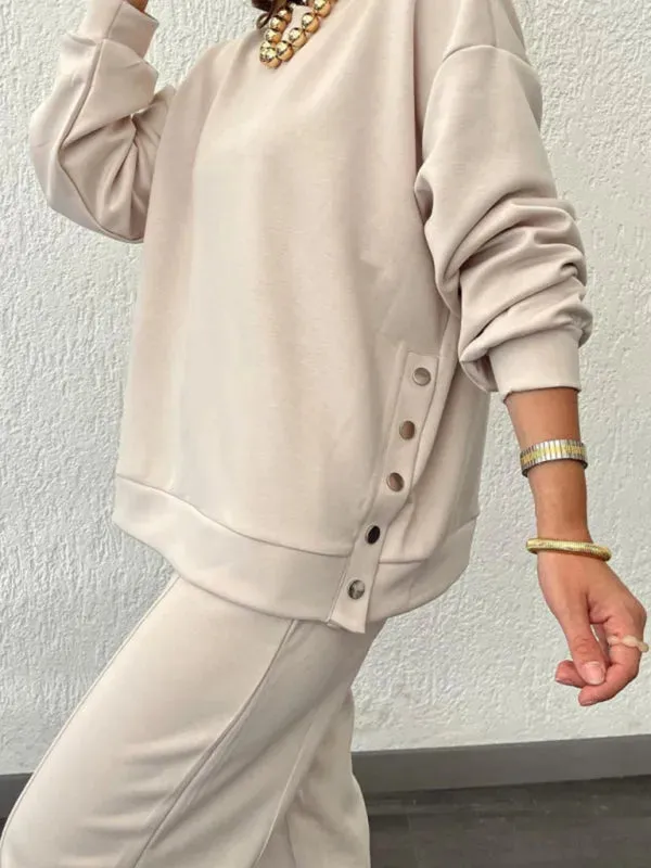 Casual Women Two-Piece Knit Set