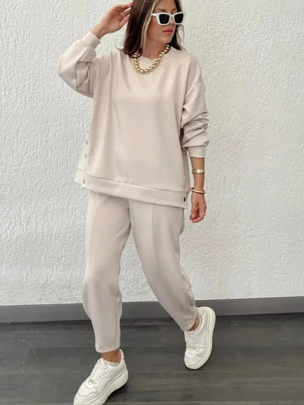 Casual Women Two-Piece Knit Set