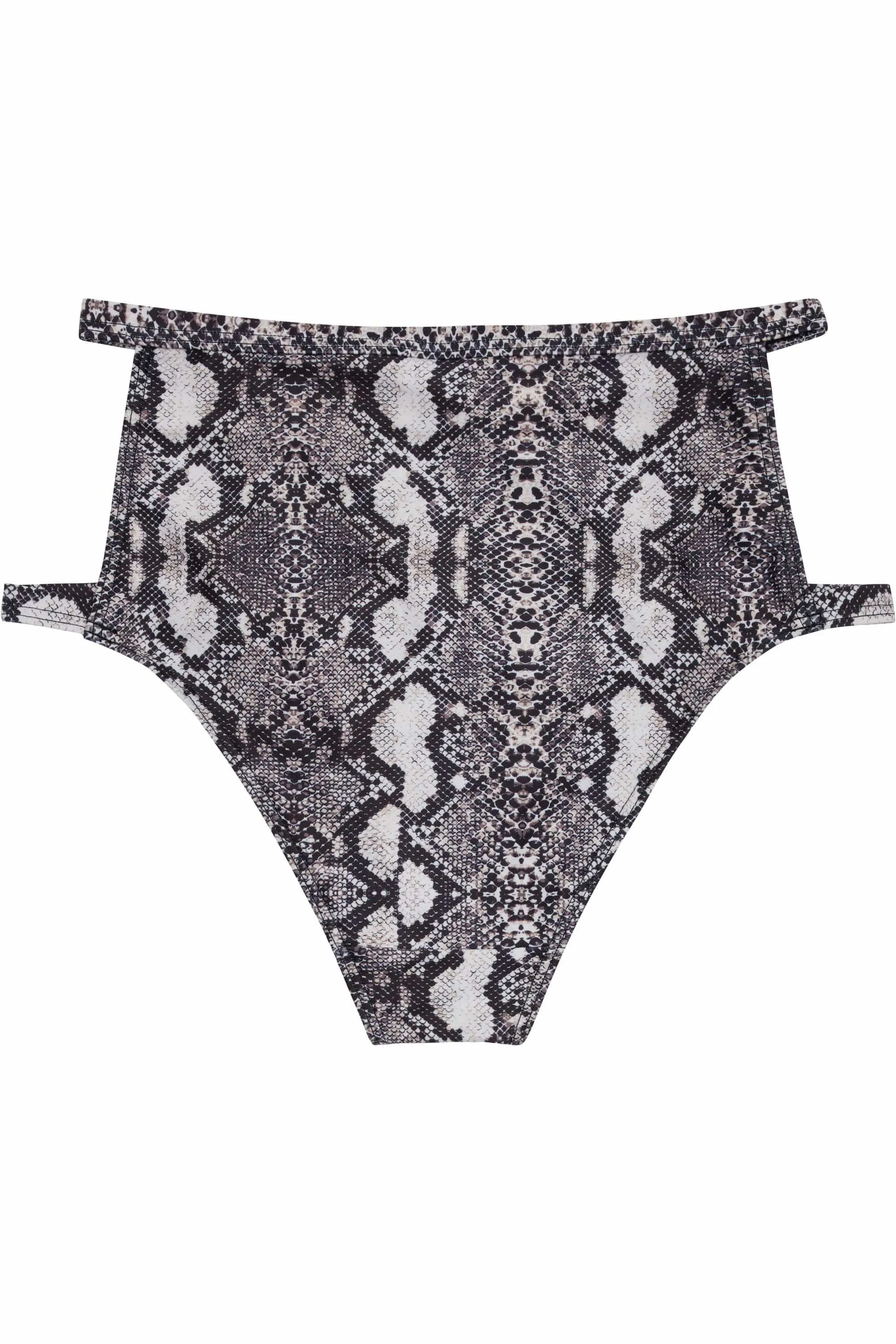 Eco Snakeskin chain high waist brief