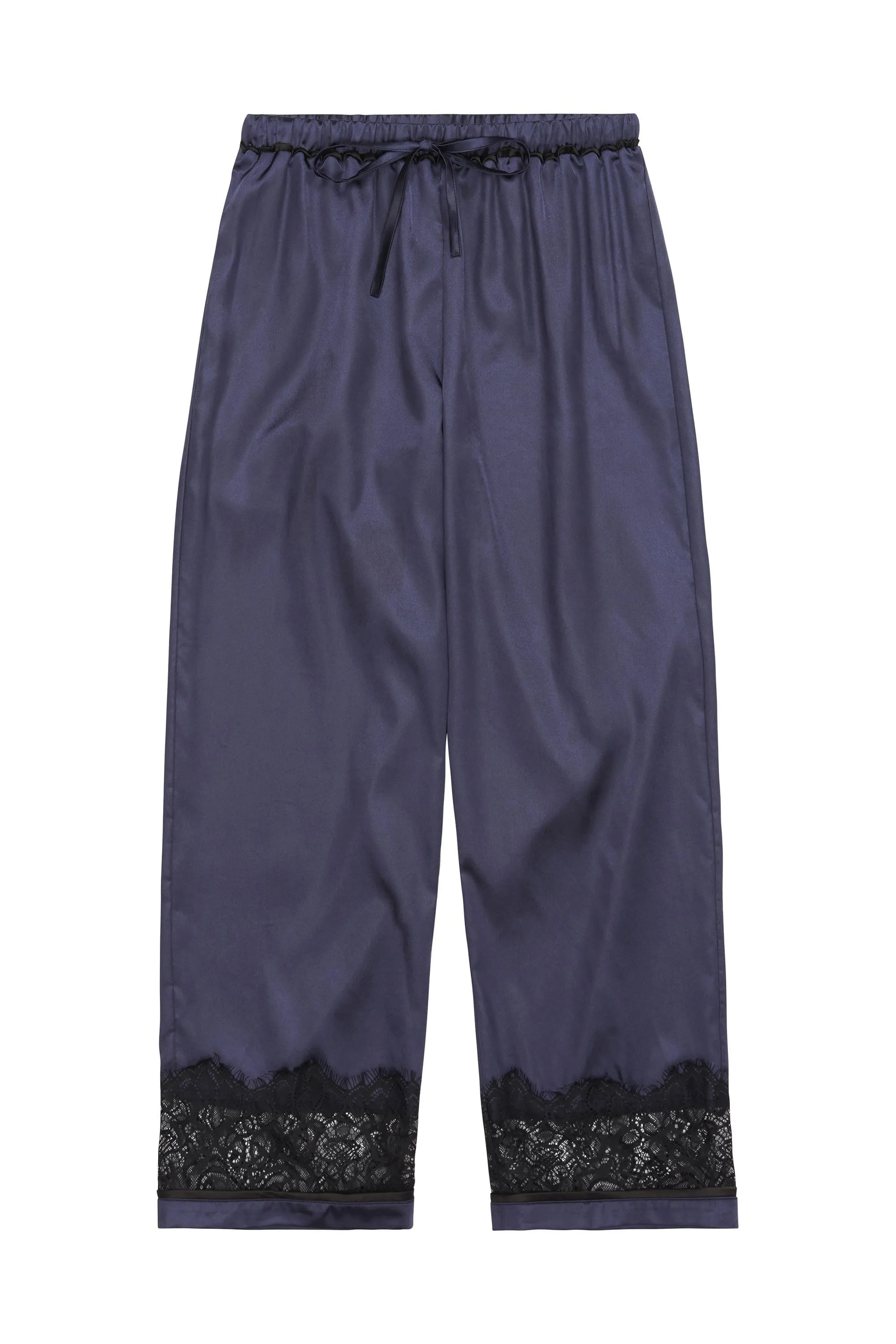 Emmy Satin Lace Trim PJ Set