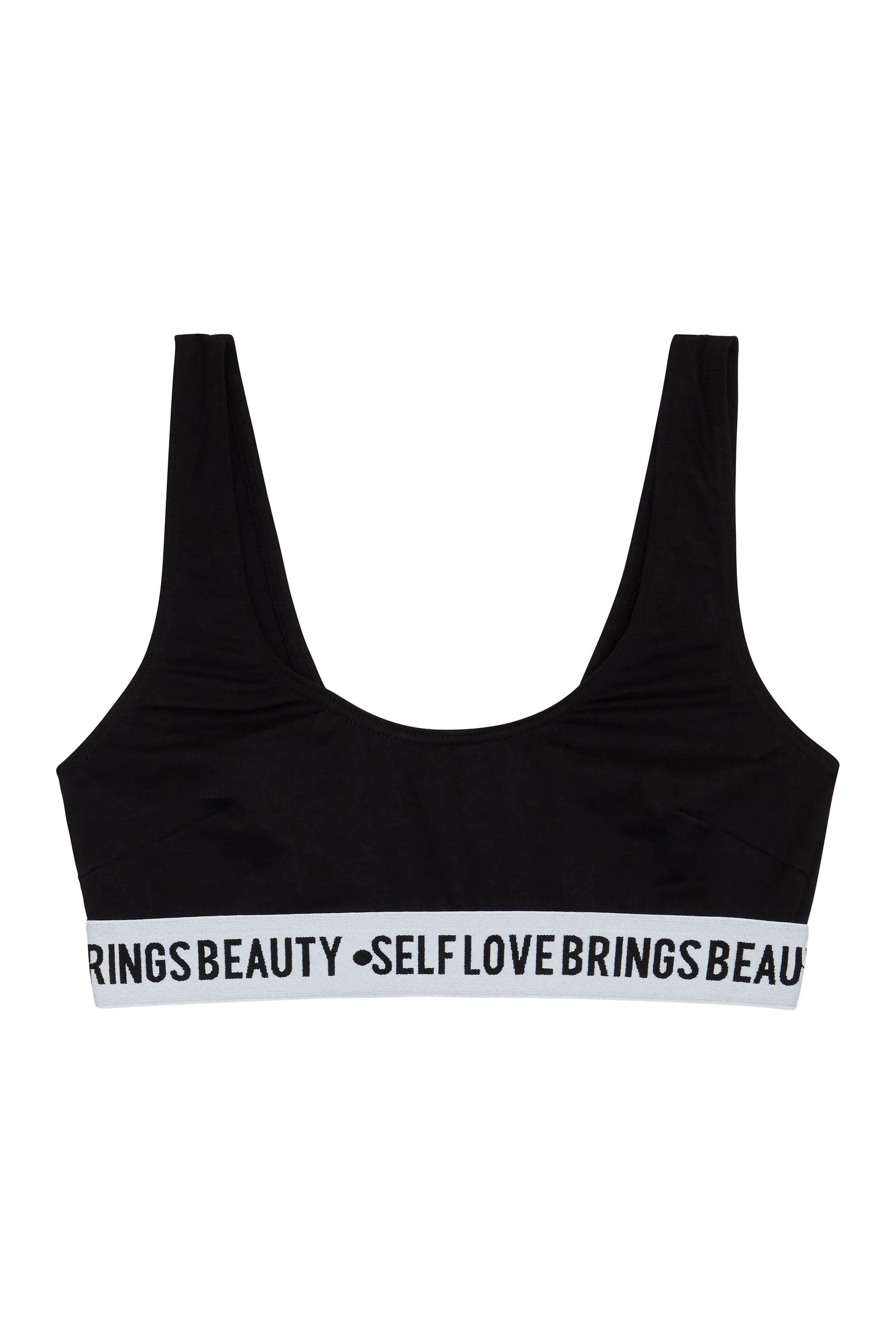 Felicity Hayward Self Love Black Crop Top