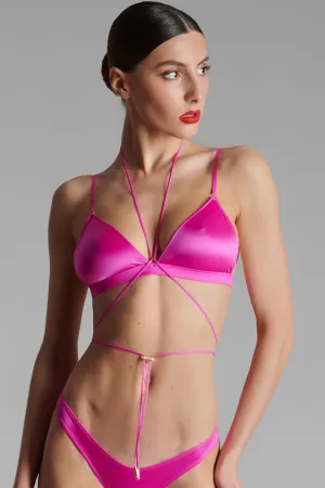 French Kiss Triangle Bra Pink