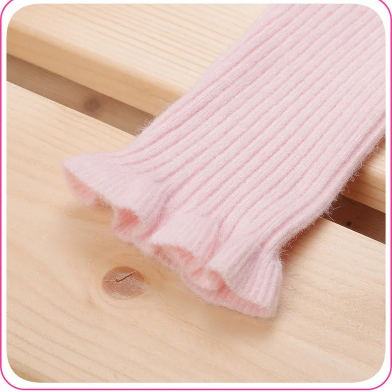 Girls Sweater Stitching Knitted Woolen Skirt