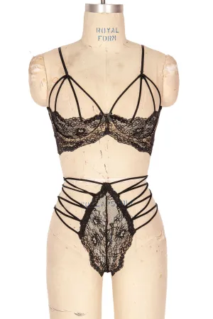 Grace Strappy Underwire Demi Cup Bra