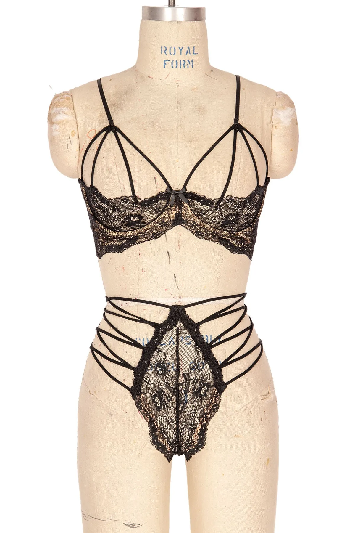 Grace Strappy Underwire Demi Cup Bra