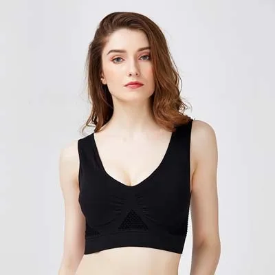 Jerrinut Bras For Women Plus Size Seamless Bra Cotton Breathable Underwear Wireless With Pads Push Up Bra Plus Size 5XL 6XL