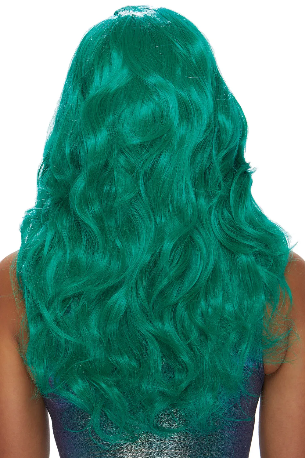 Long Wavy Teal Wig