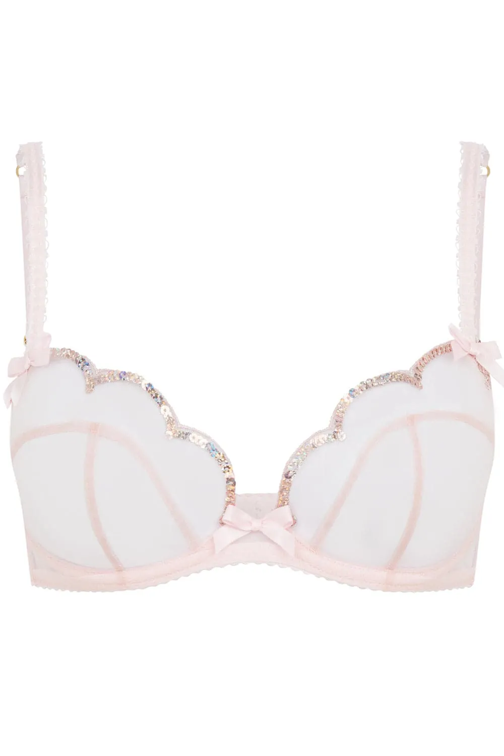 Lorna Party Plunge Bra Pink. Size 36B
