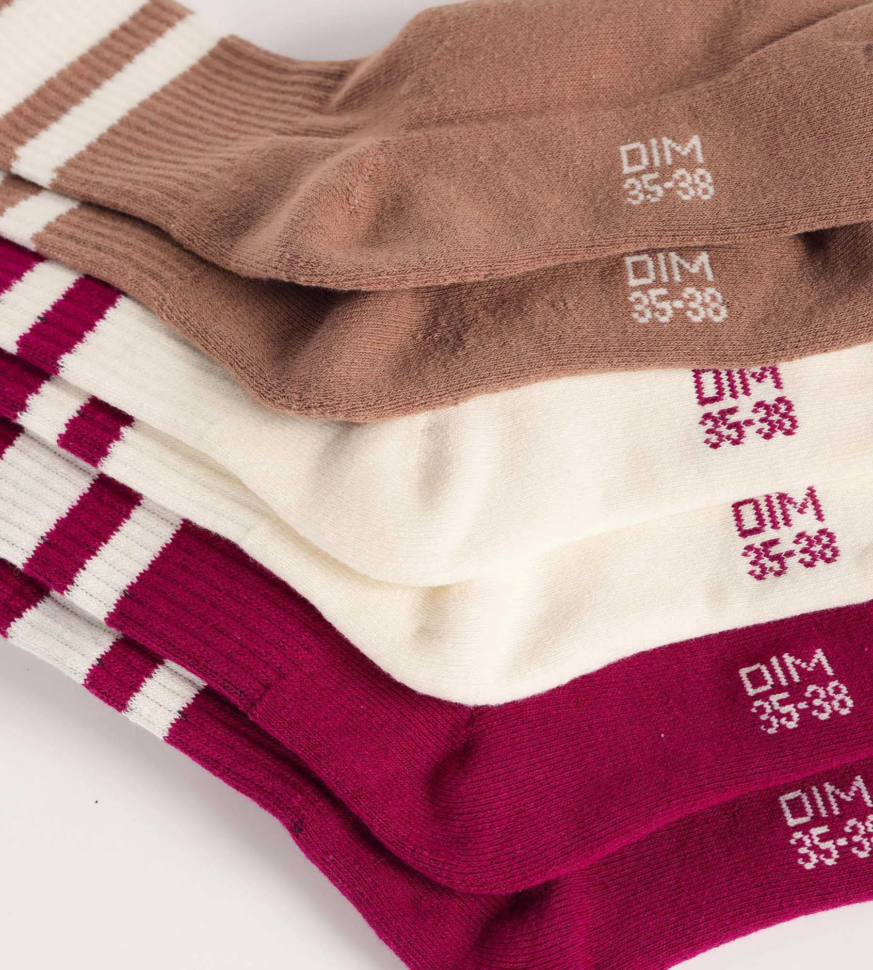 Pack of 3 pairs of women's cotton socks Caf EcoDim Sport