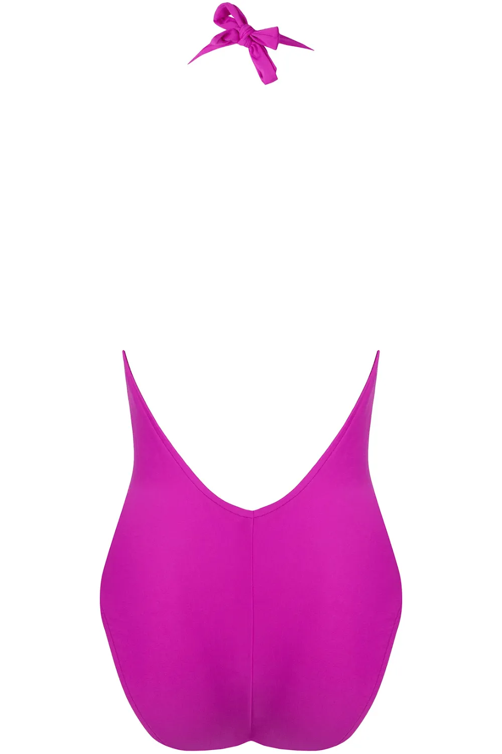 Perles Nacres Halter Swimsuit Fuchsia