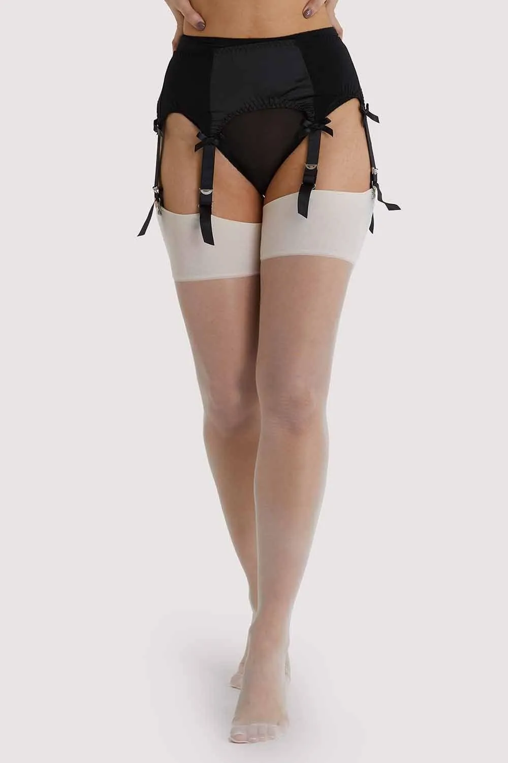 Seamed Stocking Creme De Peche AUS 8 - 22