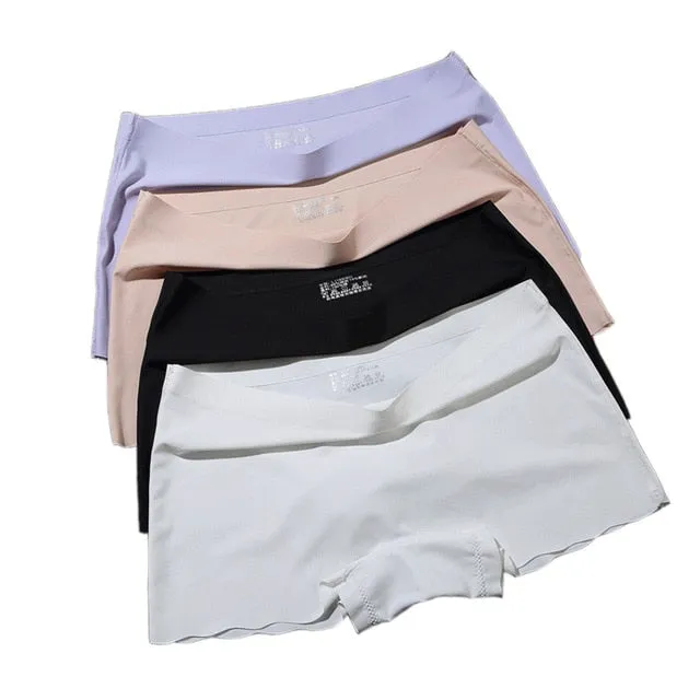 Seamless Short Pants Women Safety Panties Female Boyshorts Female Summer Under Skirt Shorts Lady Boxer Panties Healthy Lingerie