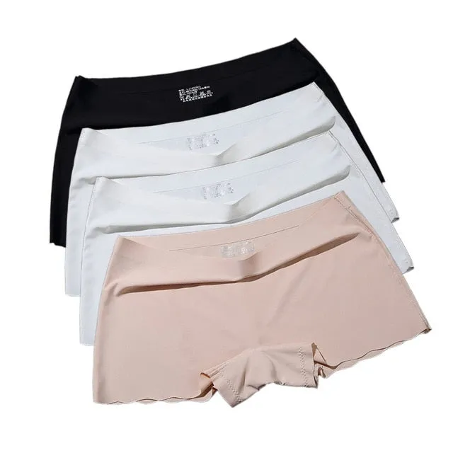 Seamless Short Pants Women Safety Panties Female Boyshorts Female Summer Under Skirt Shorts Lady Boxer Panties Healthy Lingerie