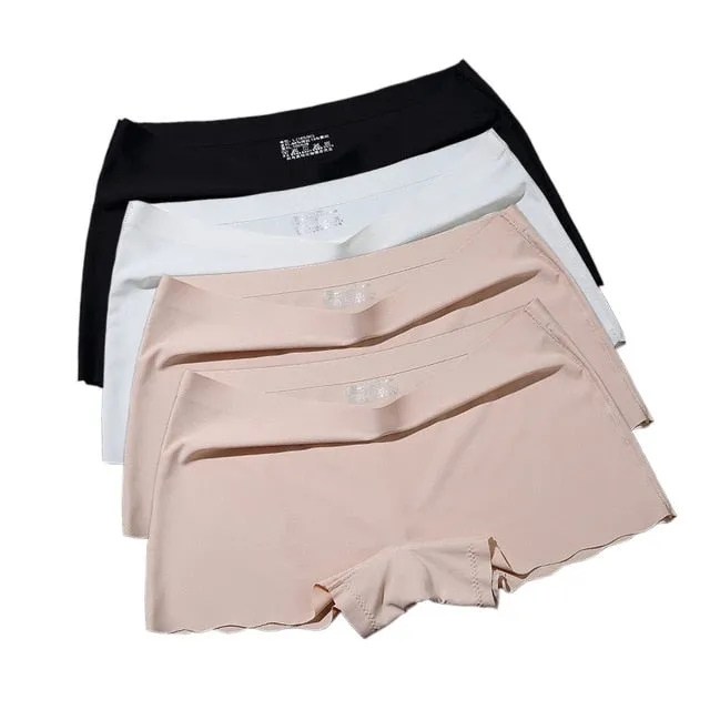 Seamless Short Pants Women Safety Panties Female Boyshorts Female Summer Under Skirt Shorts Lady Boxer Panties Healthy Lingerie