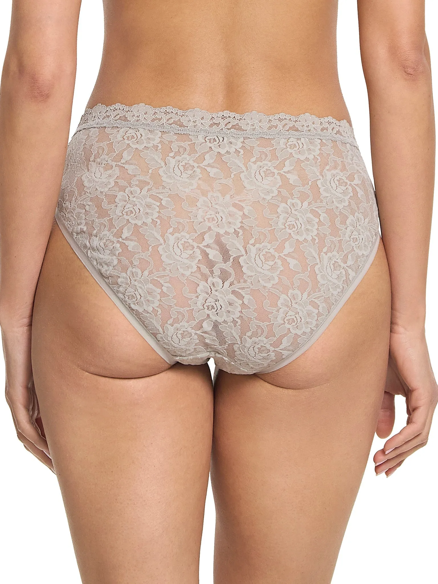 Signature Lace V-Front High Cut Brief Sleep In Grey Sale