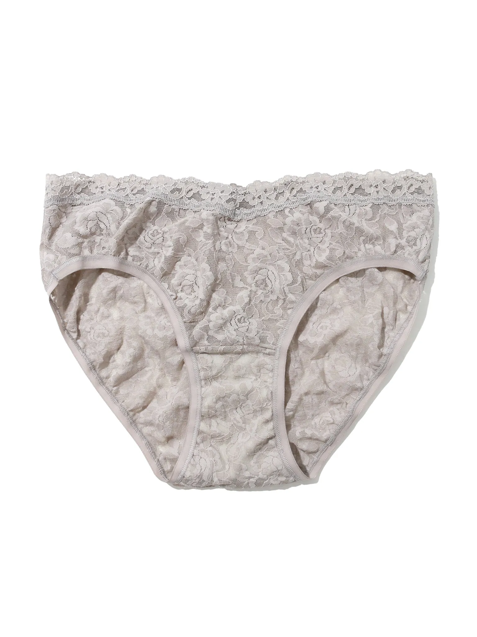 Signature Lace V-Front High Cut Brief Sleep In Grey Sale