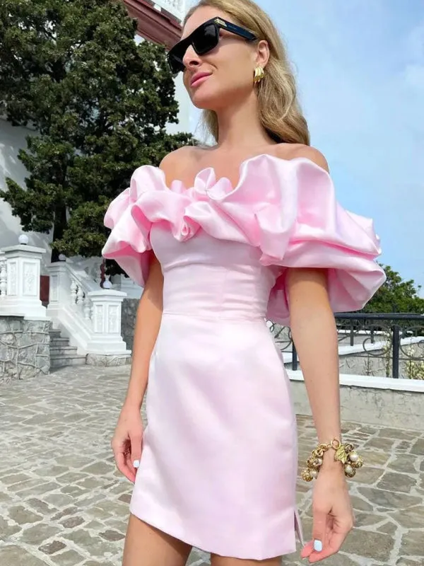 Tube Top Shoulder Dress