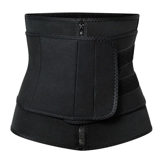 VASLANDA Boned Waist Corset Trainer Sauna Sweat Sport Girdles Cintas Modeladora Women Lumbar Shaper Workout Trimmer Belt