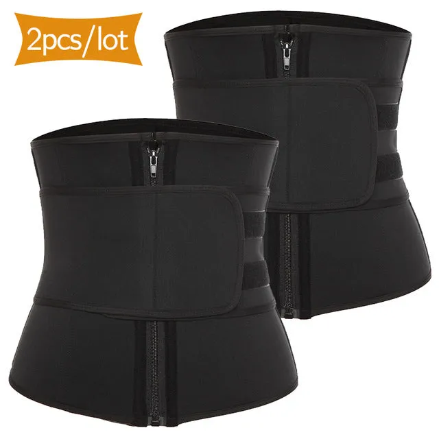 VASLANDA Boned Waist Corset Trainer Sauna Sweat Sport Girdles Cintas Modeladora Women Lumbar Shaper Workout Trimmer Belt