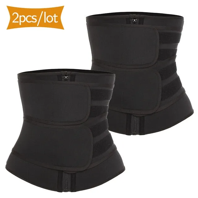 VASLANDA Boned Waist Corset Trainer Sauna Sweat Sport Girdles Cintas Modeladora Women Lumbar Shaper Workout Trimmer Belt